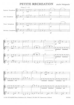 Easy Saxophone Ensemble Album Vol. 1 von Andre Waignein 