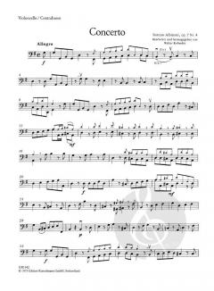 Concerto à cinque G-Dur op. 7/4 von Tomaso Giovanni Albinoni für Streichorchester im Alle Noten Shop kaufen (Einzelstimme) - KU-GM342-VCKB
