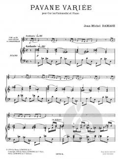 Pavane variée von Jean-Michel Damase für Horn und Klavier