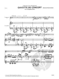 Gavotte de Concert von Heinrich Sutermeister 