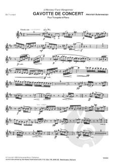 Gavotte de Concert von Heinrich Sutermeister 