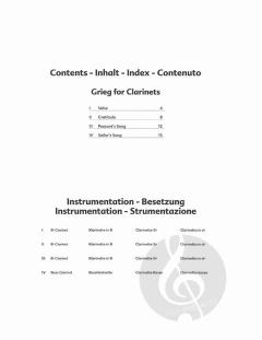 Grieg for Clarinets von Edvard Grieg 