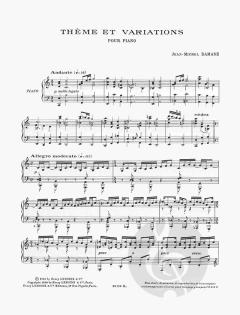 Thème et variations von Jean-Michel Damase 
