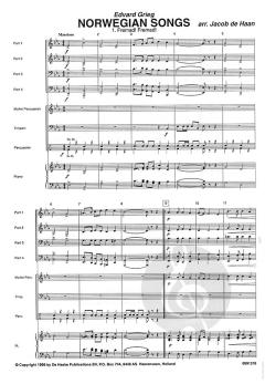 Norwegian Songs von Edvard Grieg 