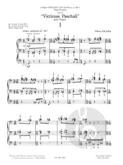 Cinq versets sur le Victimae Pachali von Thierry Escaich 