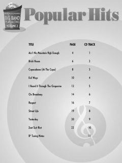 Big Band Play-Along Vol. 2: Popular Hits 