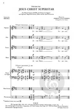 Selections From Jesus Christ Superstar SATB (Tim Rice) 