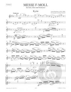 Messe f-Moll WAB 28 von Anton Bruckner für 4 Solostimmen, gemischten Chor und Orchester im Alle Noten Shop kaufen (Einzelstimme) - EP10923VL1