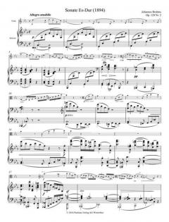 Sonate Es-Dur op. 120 Nr. 2 für Viola und Klavier von Johannes Brahms im Alle Noten Shop kaufen