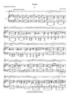 Sonate A-Dur von Cesar Franck für Viola und Klavier im Alle Noten Shop kaufen