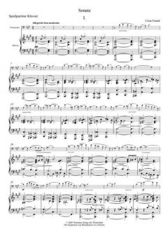 Sonate A-Dur von Cesar Franck für Violoncello und Klavier im Alle Noten Shop kaufen