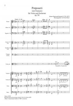 Potpourri op. 94 von Johann Nepomuk Hummel 