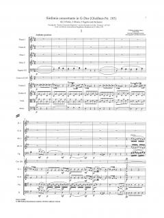 Sinfonia Concertante D-Dur von Wolfgang Amadeus Mozart für 2 Flöten, 2 Oboen, 2 Fagotte und Orchester im Alle Noten Shop kaufen (Partitur)