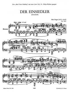 Der Einsiedler op. 144a (Max Reger) 