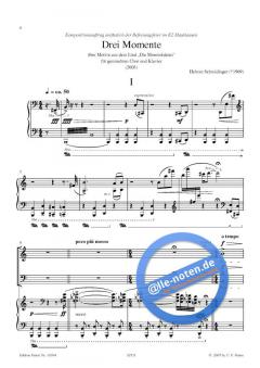 Drei Momente über Motive aus dem Lied 'Die Moorsoldaten' (Helmut Schmidinger) 