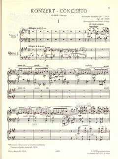 Konzert fis-Moll op. 20 von Alexander Skrjabin 