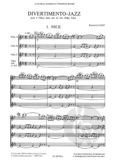 Divertimento-jazz von Raymond Guiot 