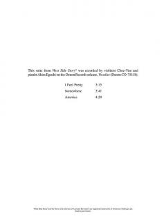 West Side Story Suite von Leonard Bernstein 