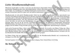 Spielanleitung für einfachtönige diatonische Mundharmonikas von Helmuth Herold für einfachtönige diatonische Mundharmonikas (System Richter) im Alle Noten Shop kaufen
