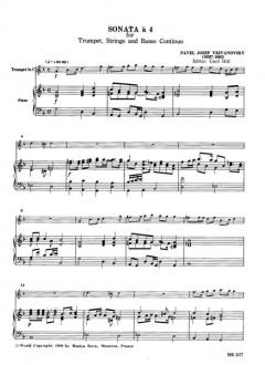 Sonata à 4 in g-moll von Pavel Josef Vejvanovsk\(y' 