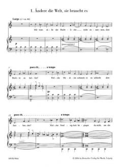 Ändere die Welt, sie braucht es von Hanns Eisler 