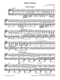 Zehn Stücke op. 24 von Jean Sibelius 