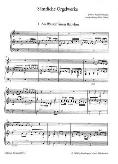 Sämtliche Orgelwerke von Johann Adam Reincken im Alle Noten Shop kaufen