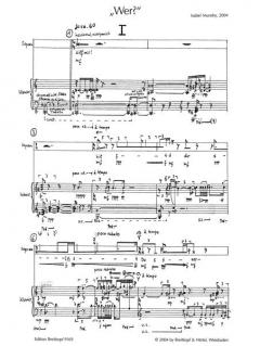 Wer? von Isabel Mundry 