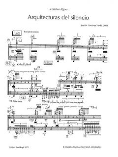 Arquitecturas del silencio von José M. Sánchez-Verdú 