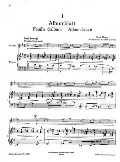 Blätter und Blüten von Max Reger 