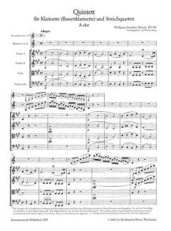 Klarinettenquintett A-dur KV 581 (W.A. Mozart) 