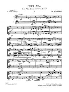 Duos Nr. 4-6 von Otto Nicolai 