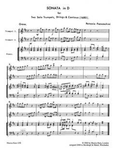 Sonata in D von Petronio Franceschini 