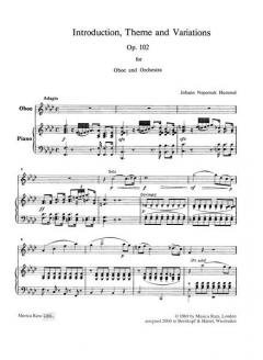 Introduktion, Thema und Variationen op. 102 von Johann Nepomuk Hummel 
