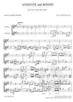 Andante und Rondo op. 25 von Franz Doppler für 2 Flöten und Klavier im Alle Noten Shop kaufen