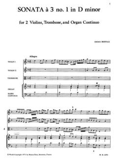 Sonata a 3 Nr. 1 in d-Moll (Antonio Bertali) 