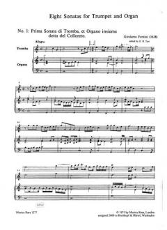 8 Sonaten von Girolamo Fantini 