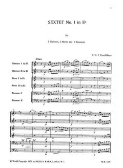 Sextett Nr. 1 (Joseph Castil-Blaze) 