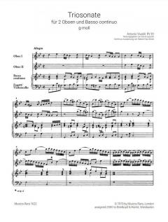 Triosonate in g-Moll RV 81 von Antonio Vivaldi 