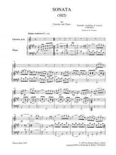 Sonate A-dur op. 2 von Erzherzog Rudolph von Österreich 