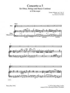 Concerto à 5 in B op. 9/11 von Tomaso Albinoni 