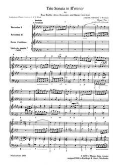 Triosonaten op. 3 Nr. 1-3 (Jacques-Martin Hotteterre) 