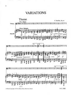 Variationen op. 10 von Joseph Joachim 