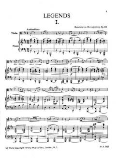 Legenden von Heinrich von Herzogenberg 