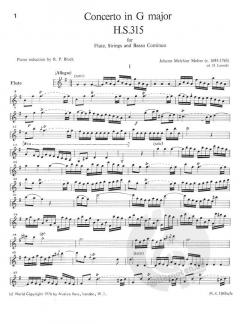 Concerto in G major H.S. 315 von Johann Melchior Molter 