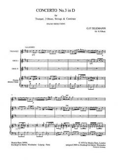 Concerto in D Nr. 3 von Georg Philipp Telemann 