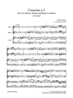 Concerto à 5 in G op. 9/6 von Tomaso Albinoni 