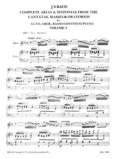 Sämtliche Arien Band 5 (J.S. Bach) 