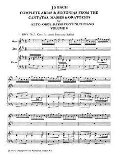 Sämtliche Arien aus den Kantaten, Messen, Oratorien Band 6 (J.S. Bach) 