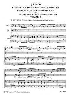 Sämtliche Arien aus den Kantaten, Messen, Oratorien Band 7 (J.S. Bach) 